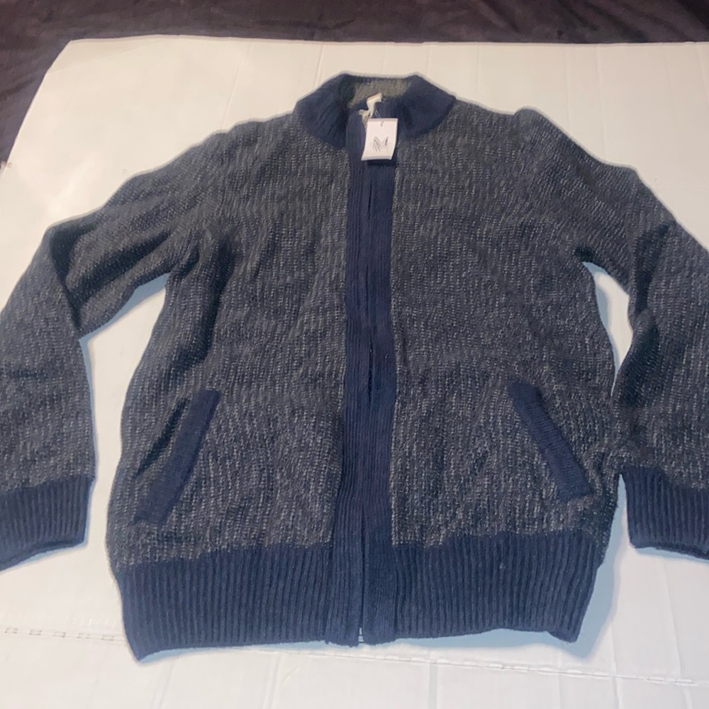 New with tag blue and gray cardigan sweater by Joseph Abboud size L